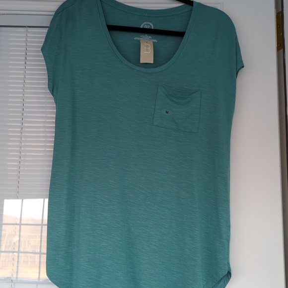 NWT Maurices blue/green 24/7 super soft tee - Picture 2 of 4